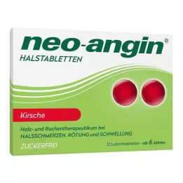 NEO-ANGIN Pastylki do ssania na gardło wiśniowe