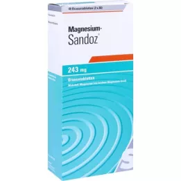 MAGNESIUM SANDOZ 243 mg tabletki musujące, 40 szt