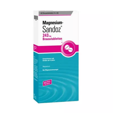 Magnesium Sandoz 243 mg tabletki musujące, 40 szt