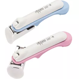 NIPPES Bezpieczne obcinaczki do paznokci dla niemowląt No.122R, 1 szt