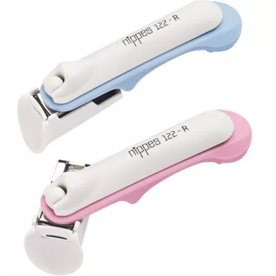 NIPPES Bezpieczne obcinaczki do paznokci dla niemowląt No.122R, 1 szt