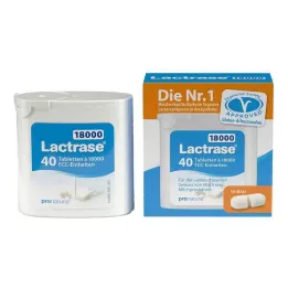 LACTRASE 18 000 FCC Tabletki w dozowniku, 40 szt