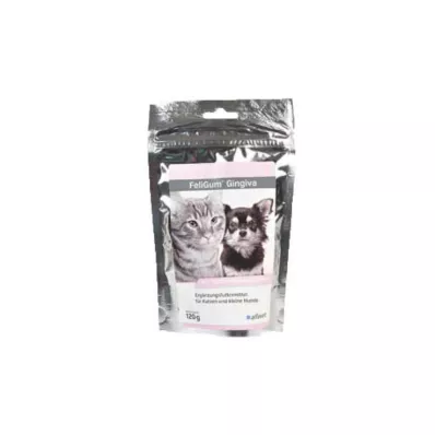 Feligum Gingiva krople do żucia dla kotów/małych psów, 120 g