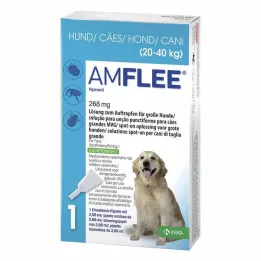 AMFLEE 268 mg roztwór do nakrapiania dla dużych psów o masie ciała 20-40 kg, 3 szt