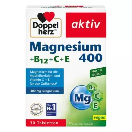 DOPPELHERZ Tabletki Magnesium 400+B12+C+E, 30 szt