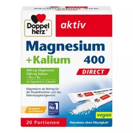 DOPPELHERZ Magnez+potas DIRECT saszetka, 20 szt