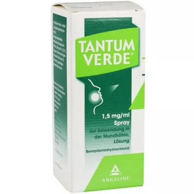 TANTUM VERDE 1,5 mg/ml spray do stosowania w jamie ustnej, 30 ml