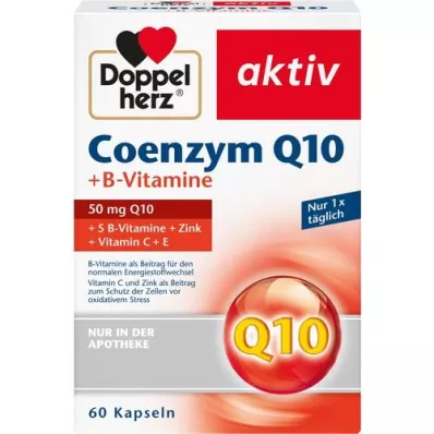 DOPPELHERZ Witaminy z koenzymem Q10+B w kapsułkach, 60 kapsułek