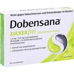 DOBENSANA cytryna bez cukru sc.1,2mg/0,6mg Lut., 24 szt