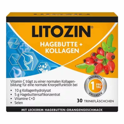 Butelka do picia Litozin Dzika Róża + Kolagen, 30X25 ml