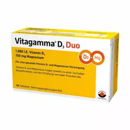 VITAGAMMA D3 Duo 1.000 I.E Vit.D3 150mg Magnes.NEM, 50 szt