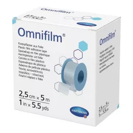 OMNIFILM Folia gipsowa mocująca 2,5 cm x 5 m, 1 szt
