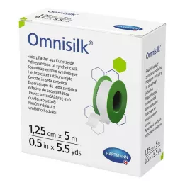 OMNISILK Gips mocujący sztuczny jedwab 1,25 cmx5 m, 1 szt