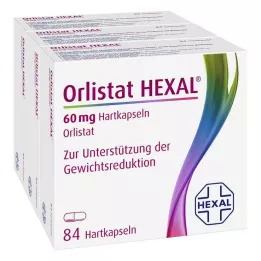 ORLISTAT HEXAL Kapsułki twarde 60 mg, 3X84 szt