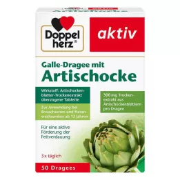 Drażetki żółciowe Doppelherz z karczochem, 50 sztuk