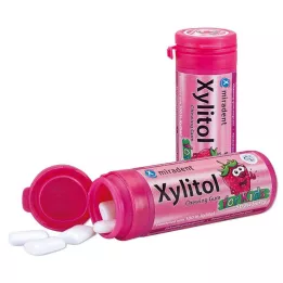 MIRADENT Ksylitolowa guma do żucia truskawkowa, 30 g