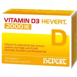 VITAMIN D3 HEVERT 2 000 tabletek I.U., 120 szt