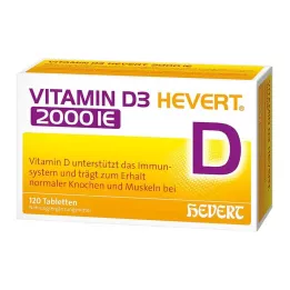 VITAMIN D3 HEVERT 2 000 tabletek I.U., 120 szt