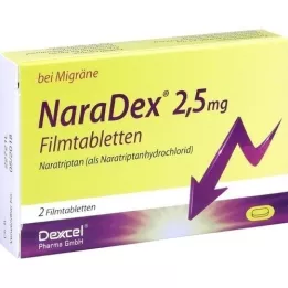 NARADEX Tabletki powlekane 2,5 mg, 2 szt