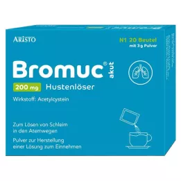 BROMUC ostry środek wykrztuśny na kaszel 200 mg Plv.z.H.e.L.z.Einn., 20 szt