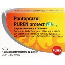 PANTOPRAZOL PUREN protect 20 mg tabletka powlekana dojelitowo, 14 szt