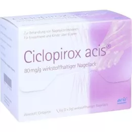 CICLOPIROX acis 80 mg/g lakier do paznokci zawierający substancję czynną, 6 g