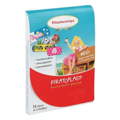 Plastry gipsowe dla dziewcząt Piratoplast 3 rozmiary (16 sztuk) Plastry gipsowe dla dziewcząt Piratoplast 3 rozmiary (16 sztuk)