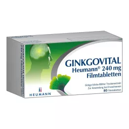 GINKGOVITAL Tabletki powlekane Heumann 240 mg, 80 szt