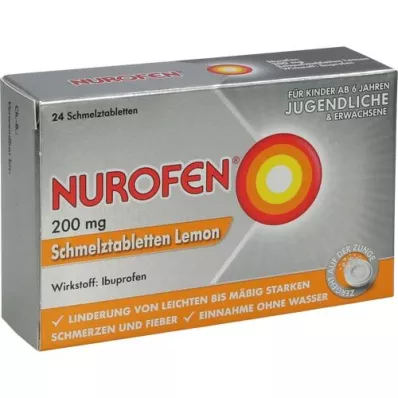 NUROFEN 200 mg tabletek rozpuszczających Lemon, 24 szt