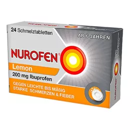 NUROFEN 200 mg tabletek rozpuszczających Lemon, 24 szt
