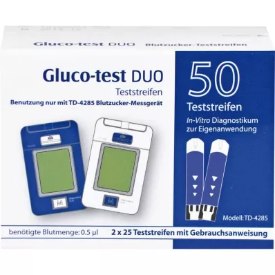 GLUCO TEST DUO Paski testowe, 50 szt