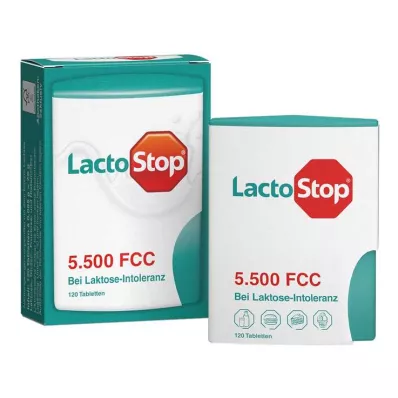 Lactostop 5500 FCC tabletki z dozownikiem zatrzaskowym, 120 szt Lactostop 5500 FCC tabletki z dozownikiem zatrzaskowym, 120 szt