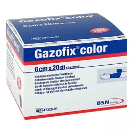 GAZOFIX kolor Bandaż mocujący kohezyjny 6 cmx20 m niebieski, 1 szt