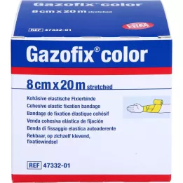 GAZOFIX kolor Bandaż mocujący kohezyjny 8 cmx20 m żółty, 1 szt