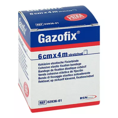 Bandaż mocujący Gazofix 6 cmx4 m, 1 szt Bandaż mocujący Gazofix 6 cmx4 m, 1 szt