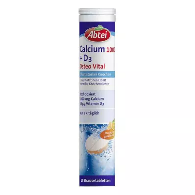 ABTEI Tabletki musujące Calcium 1000+D3 Osteo Vital, 15 szt