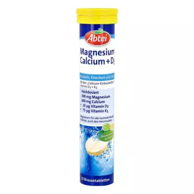 Abtei Magnesium Calcium+d3 tabletki musujące (15 sztuk) Abtei Magnesium Calcium+d3 tabletki musujące (15 sztuk)