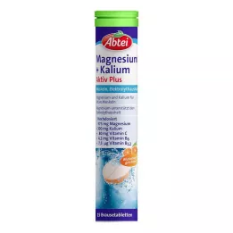 ABTEI Tabletki musujące Magnesium+Potassium Active Plus, 15 szt