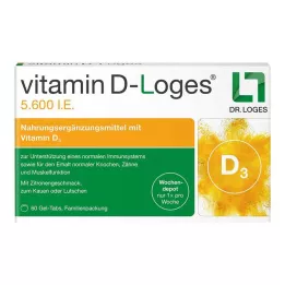 VITAMIN D-LOGES 5.600 I.E. Wo.Depot Chewabl.Fam.Pa, 60 szt