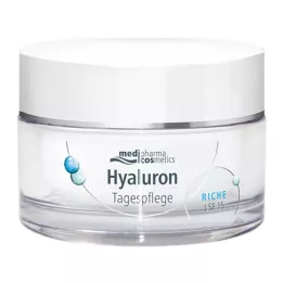 Bogaty krem hialuronowy na dzień LSF 15, 50 ml