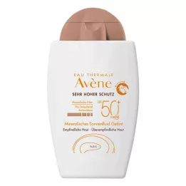 AVENE Mineralny fluid przeciwsłoneczny SPF 50+ barwiony, 40 ml