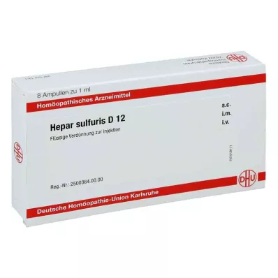 HEPAR SULFURIS D 12 ampułek, 8 x 1 ml