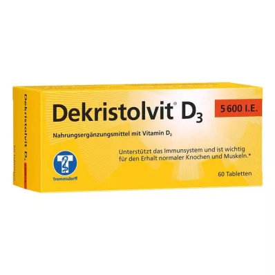Dekristolvit D3 5600 j.m. tabletki, 60 szt Dekristolvit D3 5600 j.m. tabletki, 60 szt