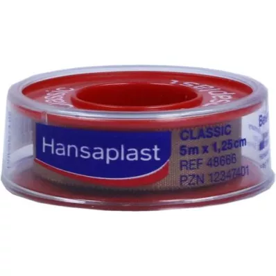 HANSAPLAST Gips mocujący Classic 1,25 cm x 5 m push, 1 szt