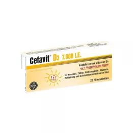 CEFAVIT Tabletki powlekane D3 7 000 j.m., 20 szt