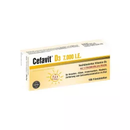 CEFAVIT Tabletki powlekane D3 7 000 j.m., 100 szt