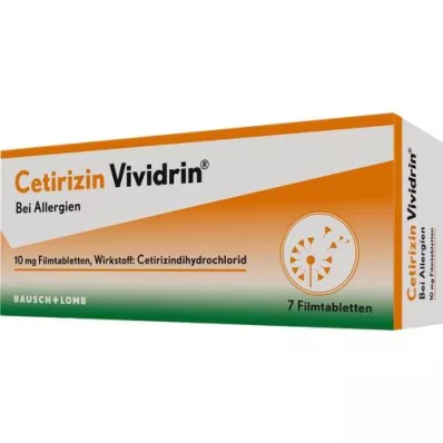 CETIRIZIN Vividrin 10 mg tabletki powlekane, 7 szt