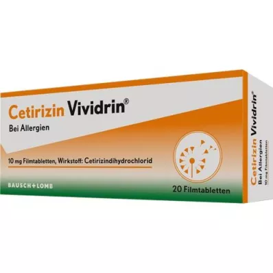 CETIRIZIN Vividrin 10 mg tabletki powlekane, 20 szt
