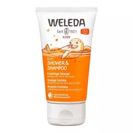 WELEDA Kids 2in1 Shower &amp; Szampon Owocowa Pomarańcza, 150 ml