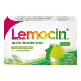 LEMOCIN pastylki do ssania na ból gardła, 20 szt